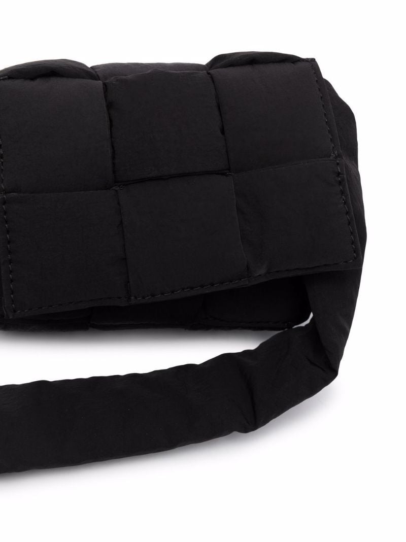 Black Cassette Quilted Shoulder Bag