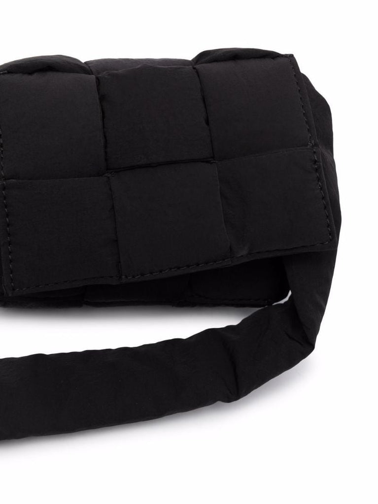 Black Cassette Quilted Shoulder Bag