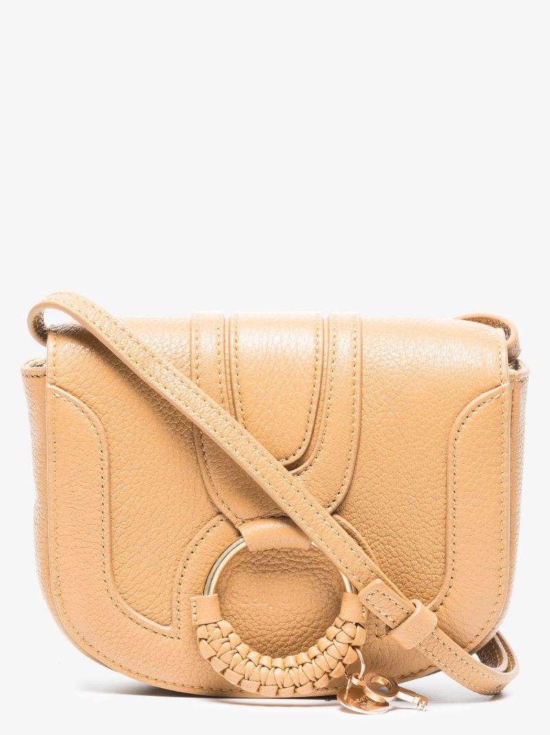 Neutral Hana Mini Leather Cross Body Bag