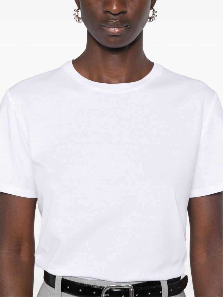 White Short-sleeve Cotton T-shirt