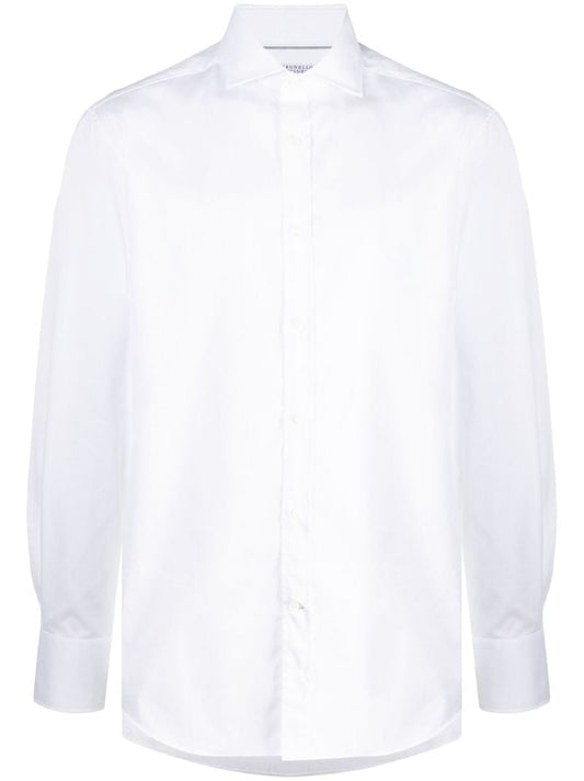 White Button-down Cotton Shirt