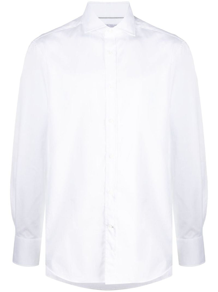 White Button-down Cotton Shirt