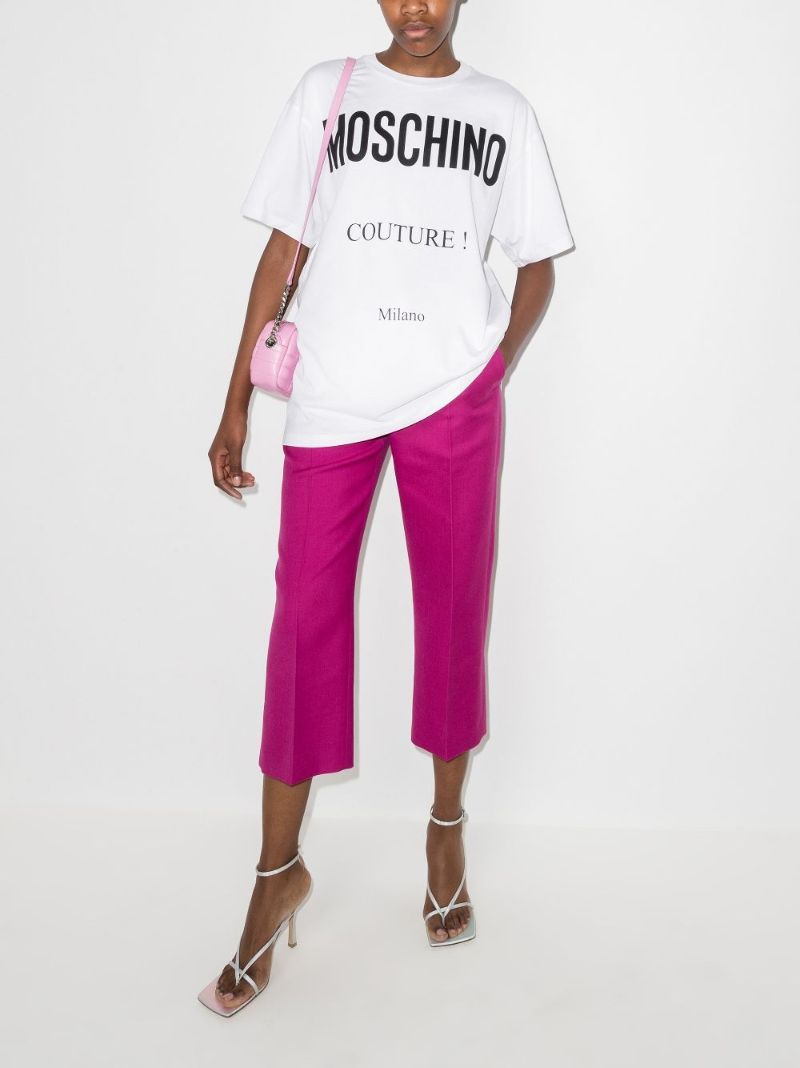 Couture Logo Print Oversized T-shirt