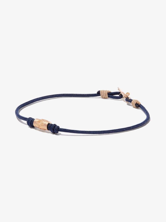 14k Yellow Gold Hamsa Beaded Cord Bracelet