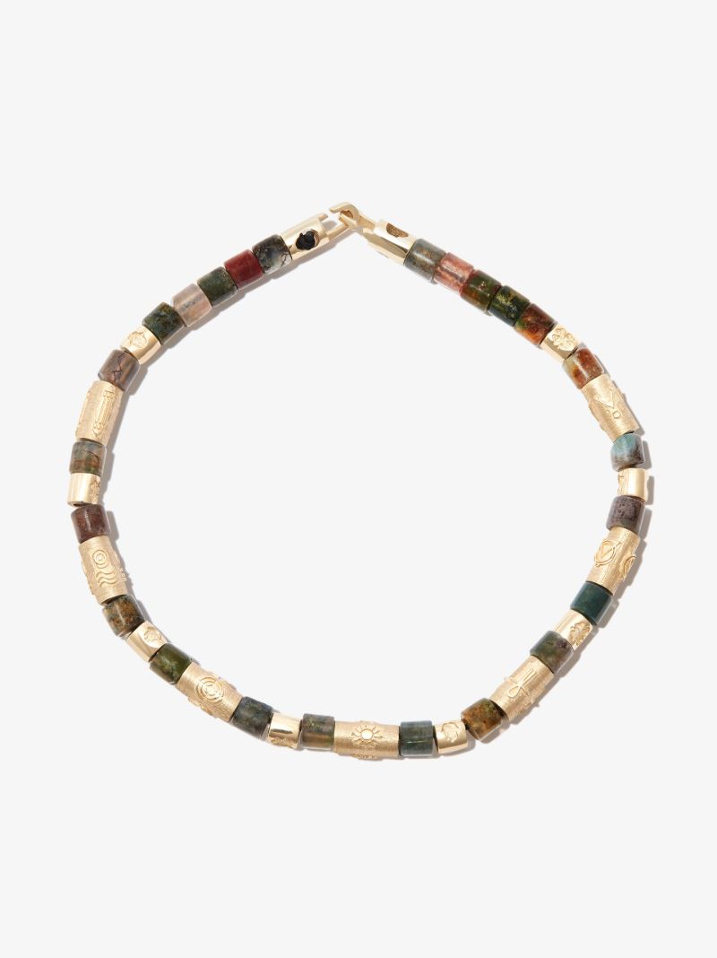 14k Yellow Gold Beaded Bracelet