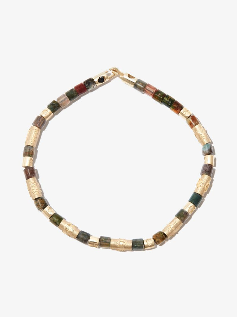 14k Yellow Gold Beaded Bracelet