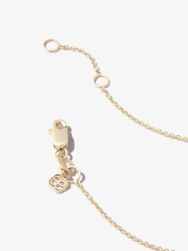 14k Yellow Gold Diamond Cross Bracelet
