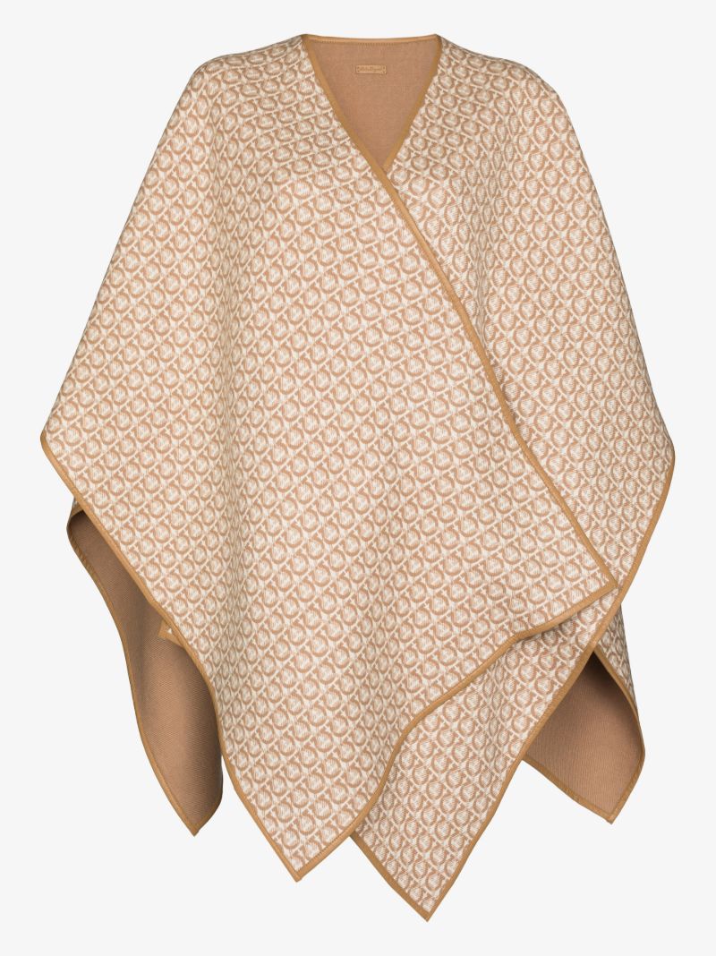 Gancini Wool Poncho
