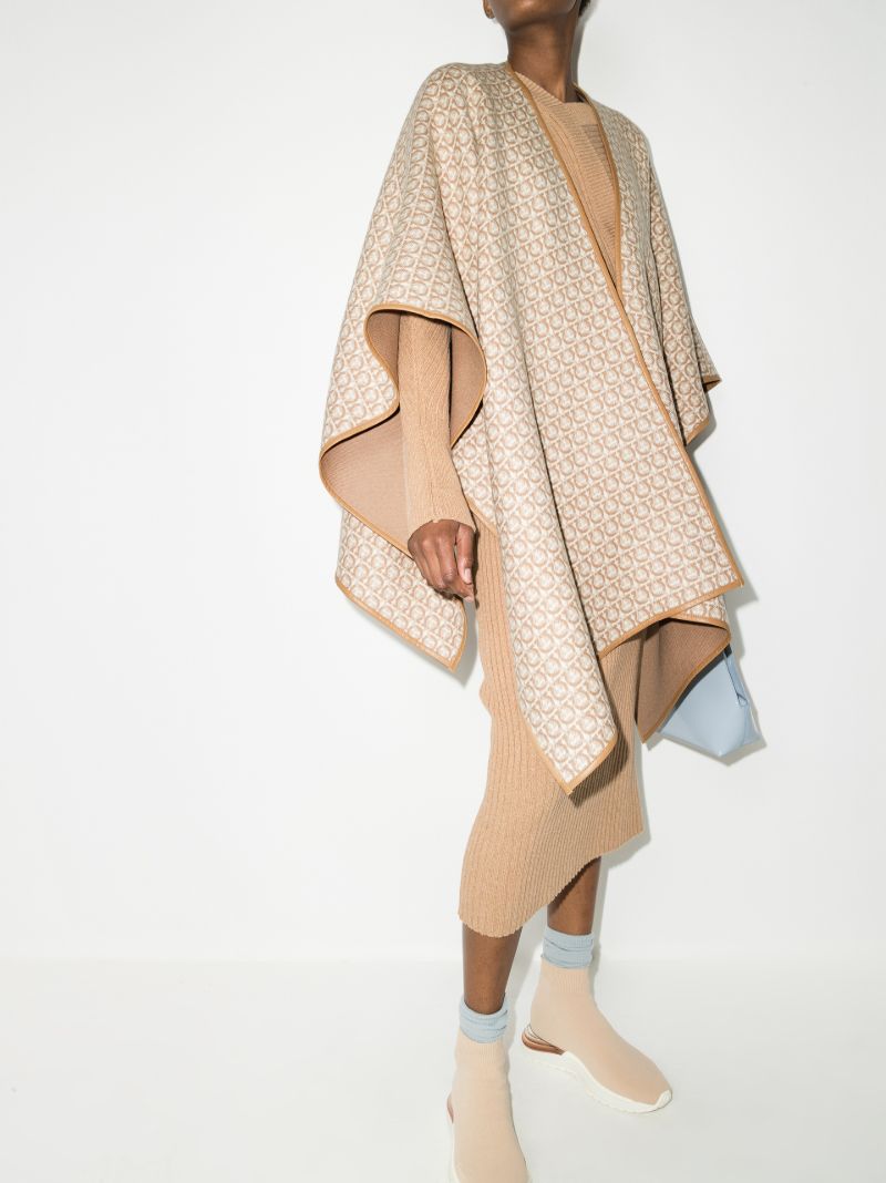 Gancini Wool Poncho