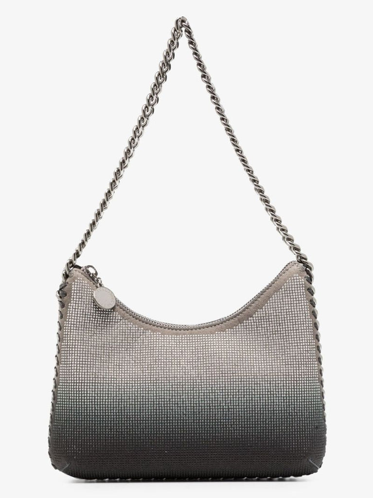 Grey Falabella Crystal Mini Shoulder Bag