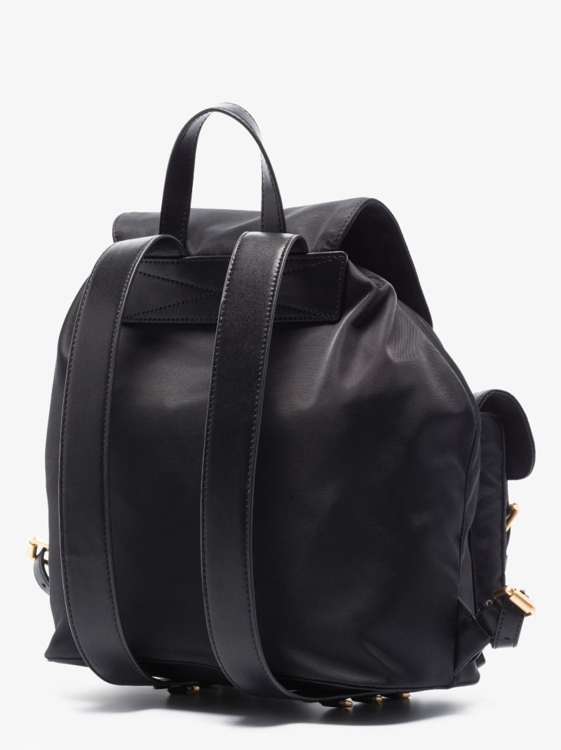 Black Logo Plaque Backpack