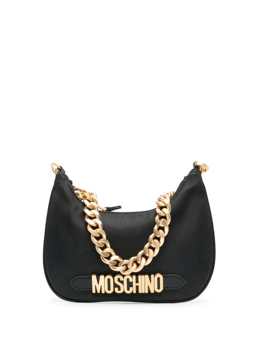 Black Logo Shoulder Bag