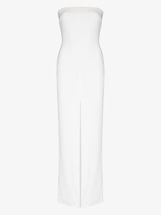 White Bysha Strapless Maxi Dress