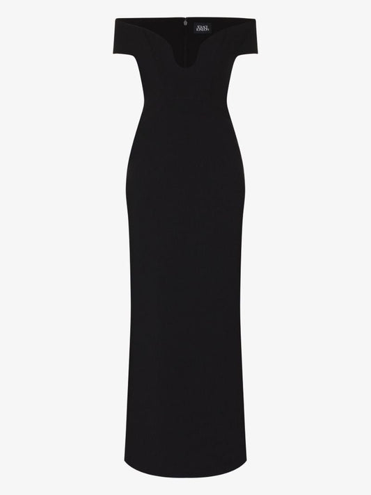 Black Marlowe Off-the-shoulder Maxi Dress