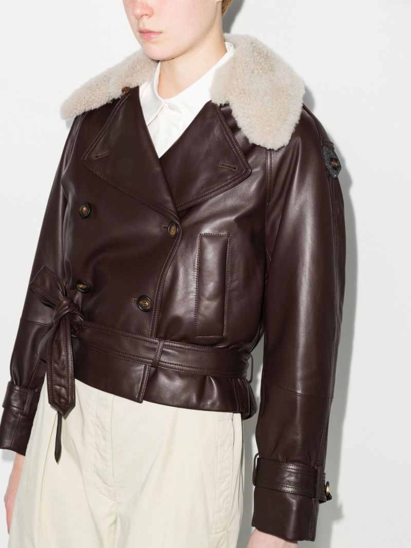 Belted Leather Jacket