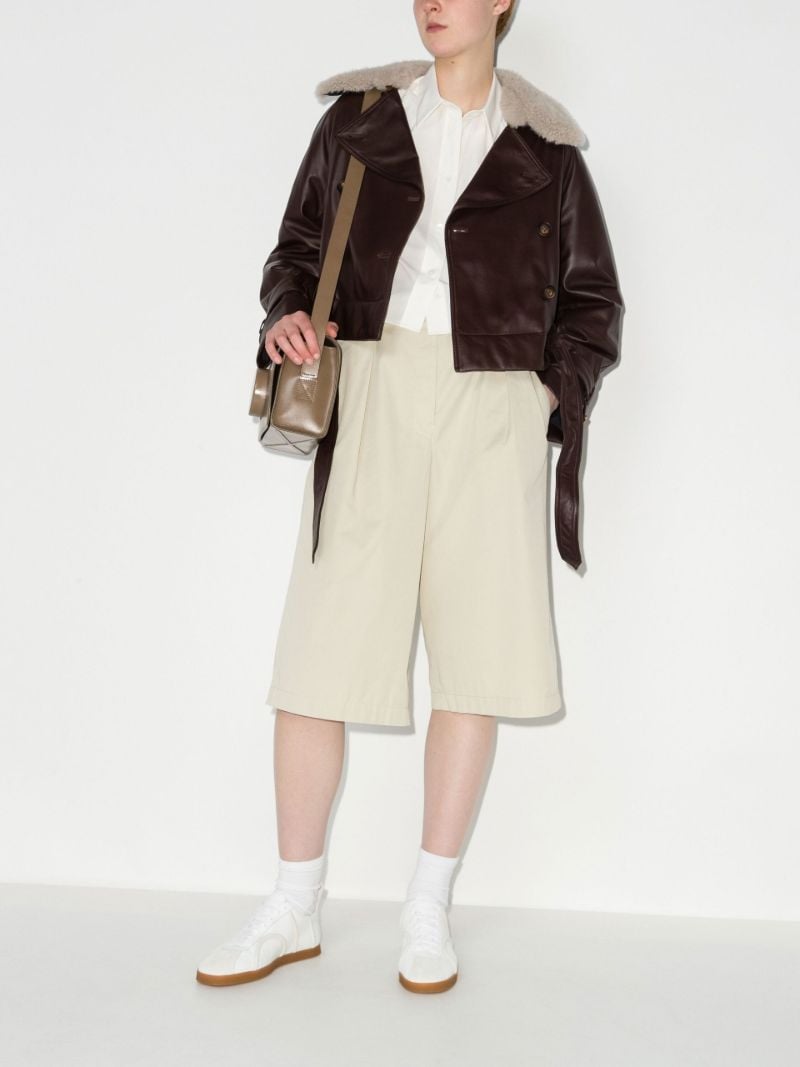 Belted Leather Jacket