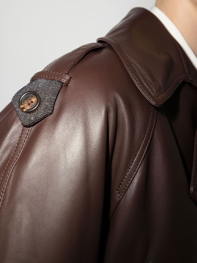 Belted Leather Jacket