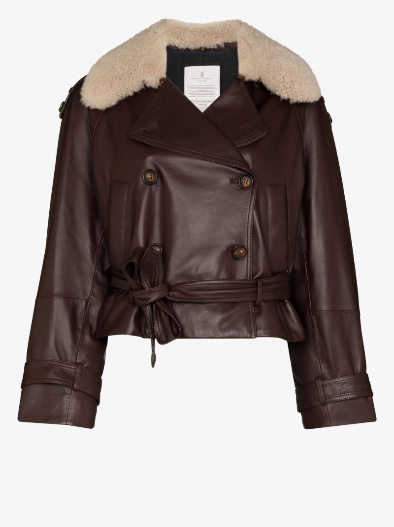 Belted Leather Jacket