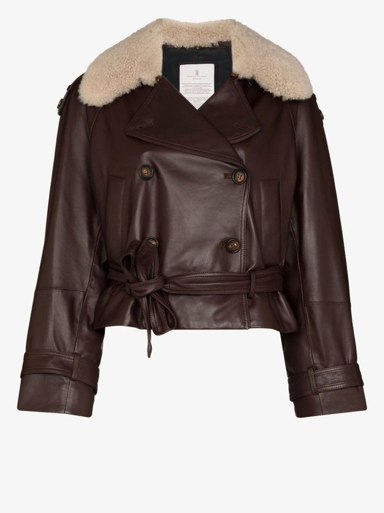 Belted Leather Jacket