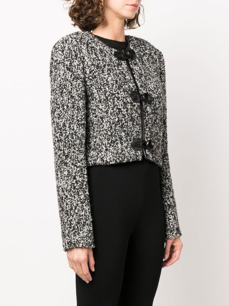 Black Gradilia BouclÃ_x0083_Â© Tweed Jacket