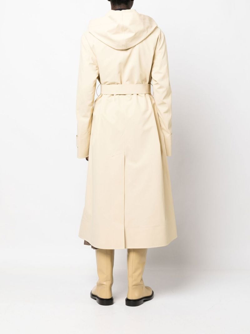 Neutral Belted Cotton Trench Coat