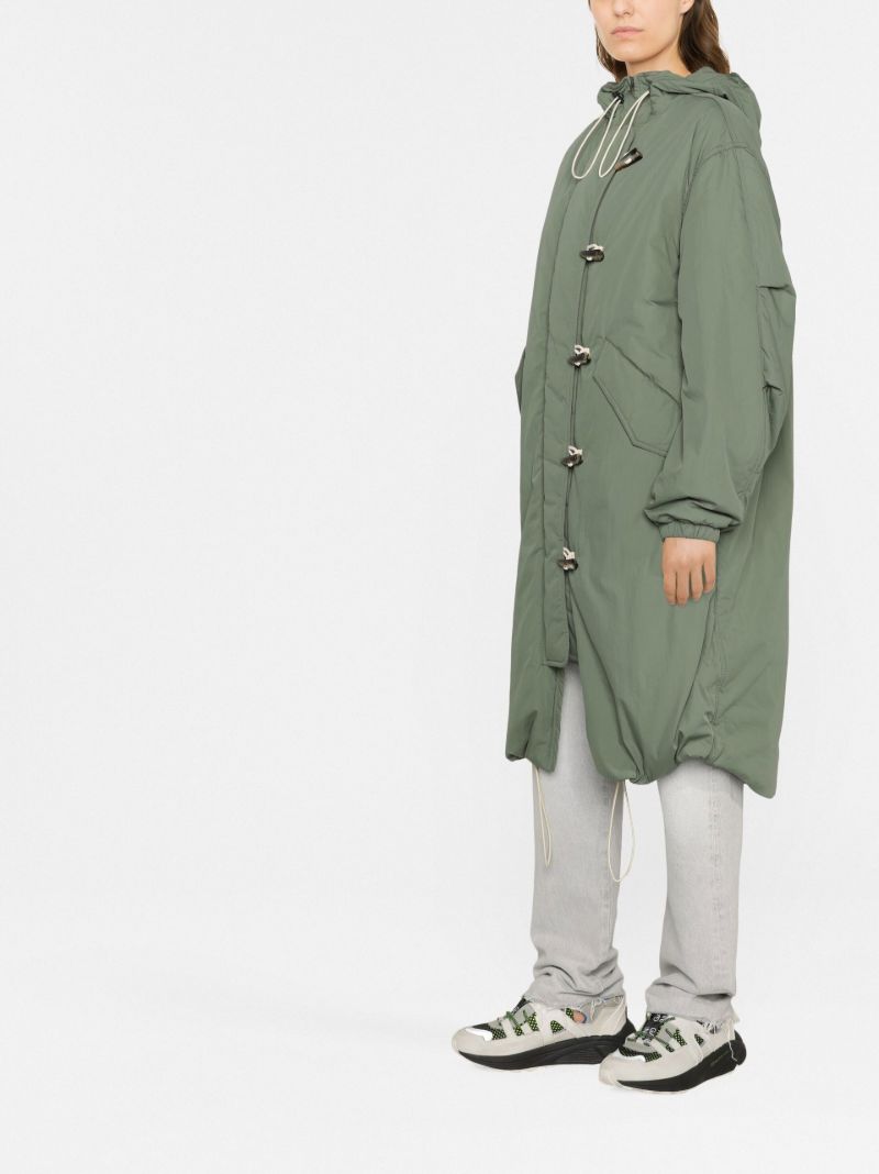 Green Dacayo Long Parka Coat