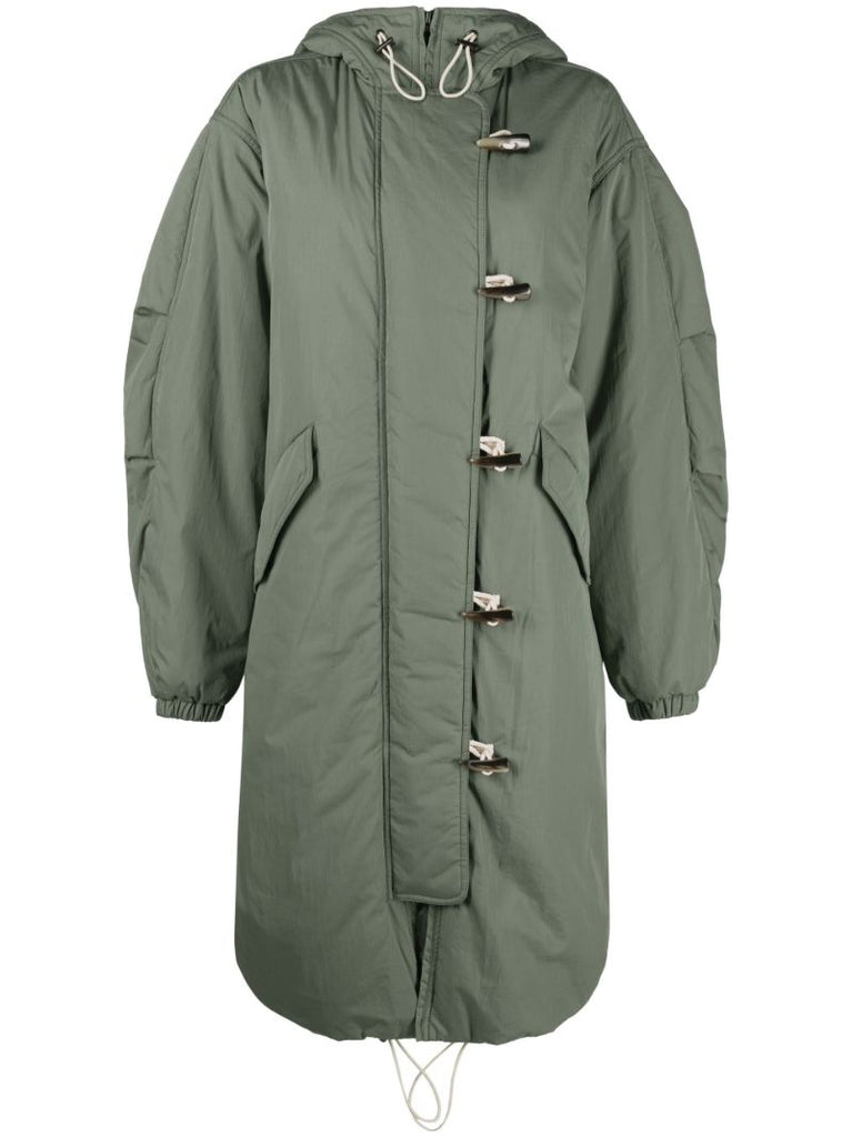 Green Dacayo Long Parka Coat