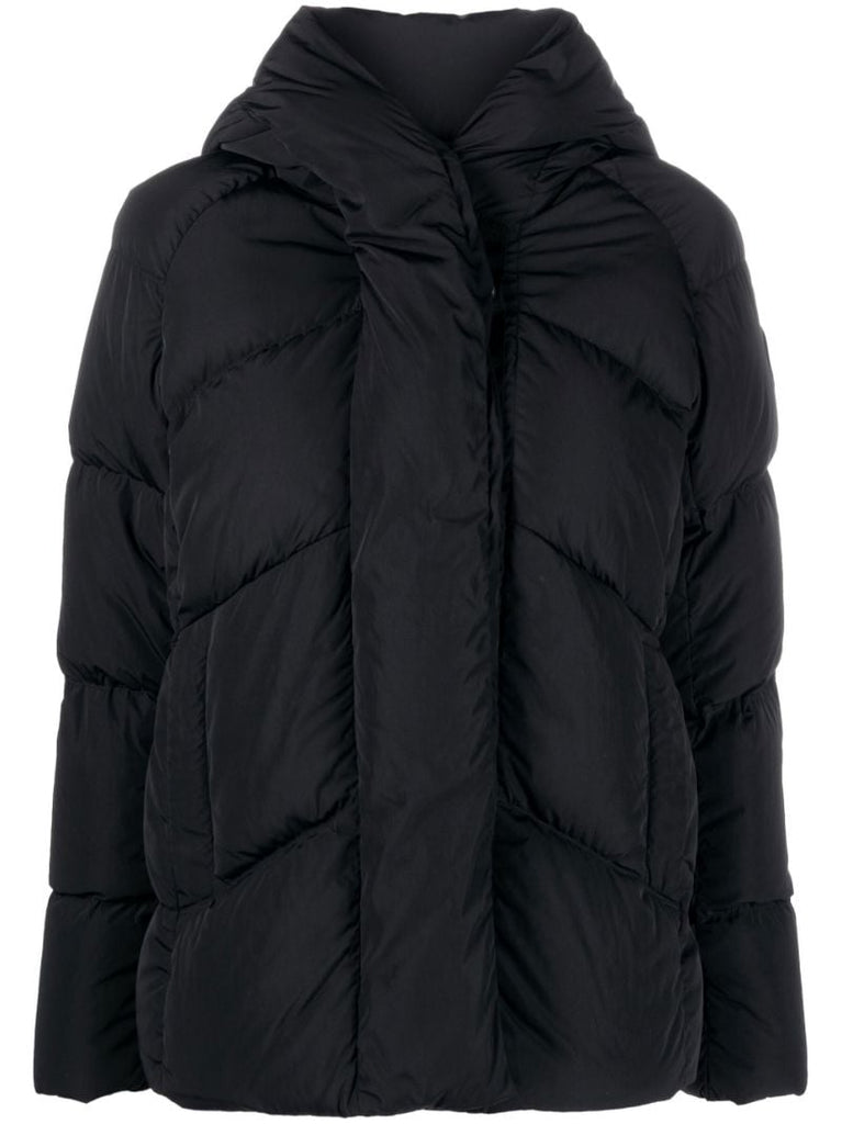 Black Marlow Hooded Padded Jacket