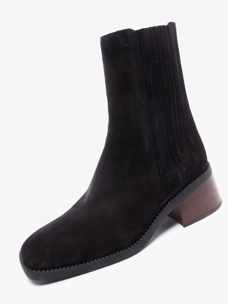 Black 55 Suede Ankle Boots