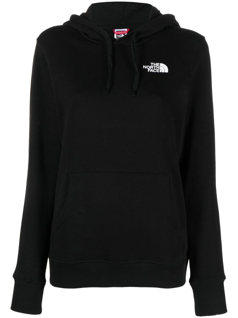Black Simple Dome Cotton Hoodie
