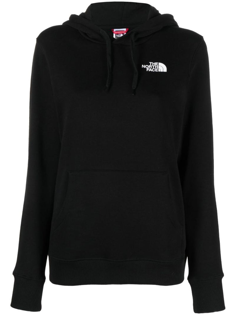 Black Simple Dome Cotton Hoodie