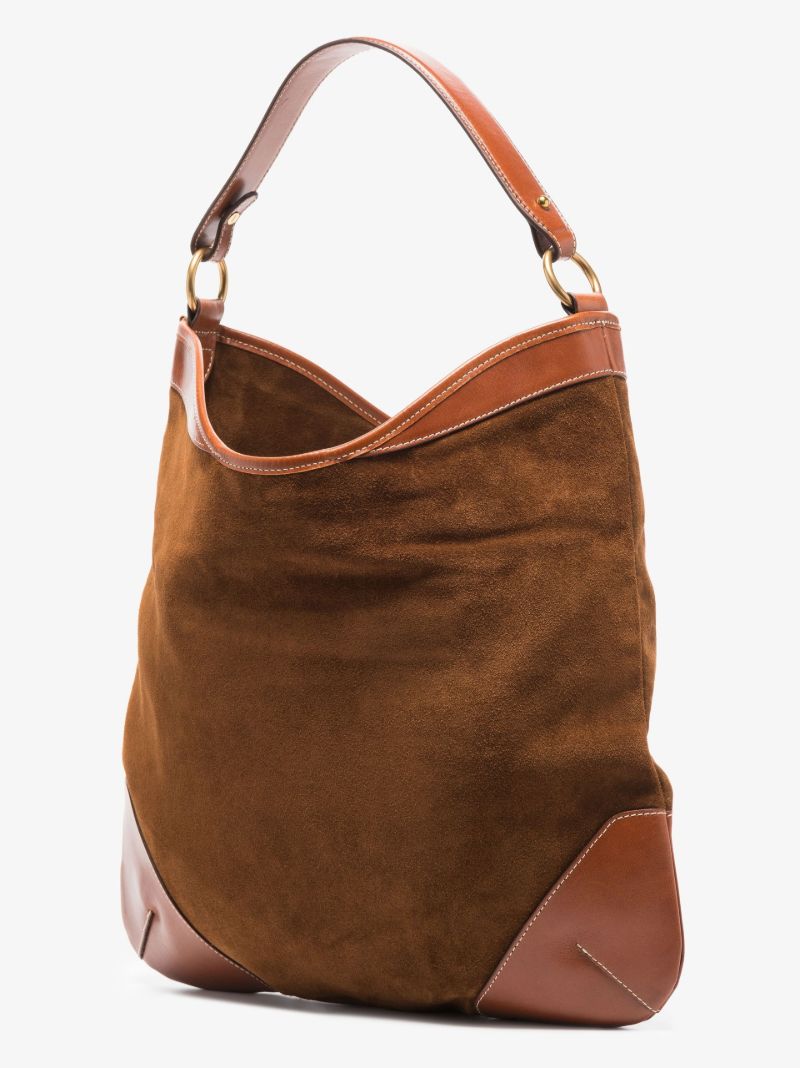 Brown Botsy Day Suede Shoulder Bag