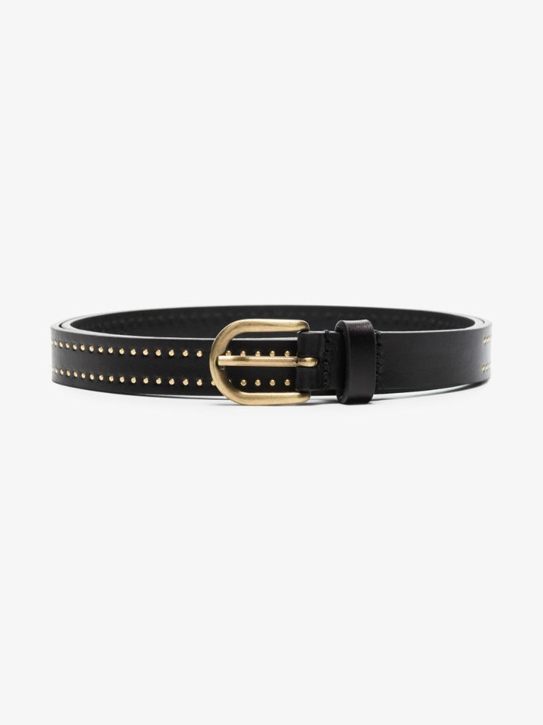 Black Kane Studded Leather Belt