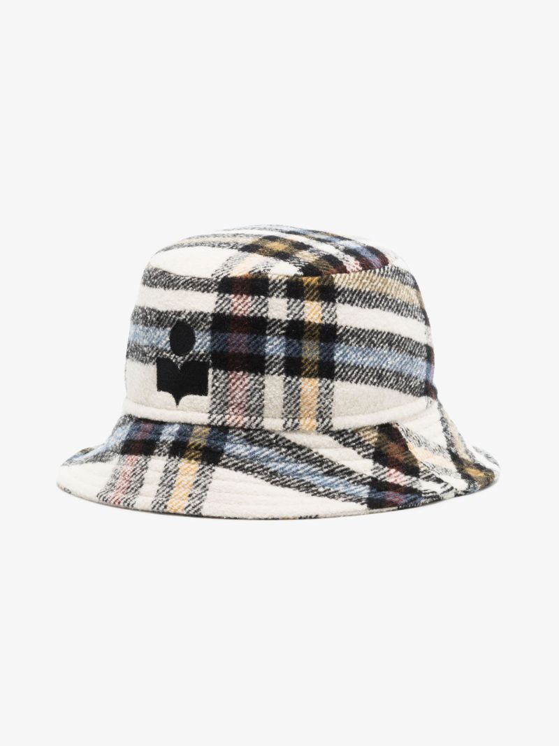 Blue Haley Checked Bucket Hat