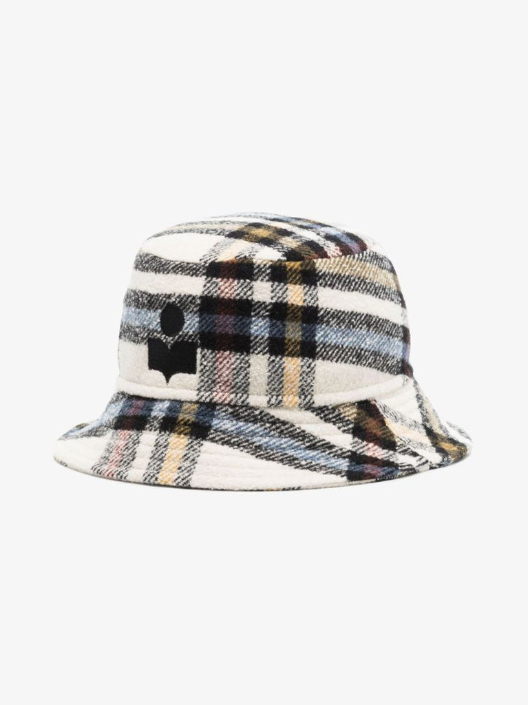 Blue Haley Checked Bucket Hat