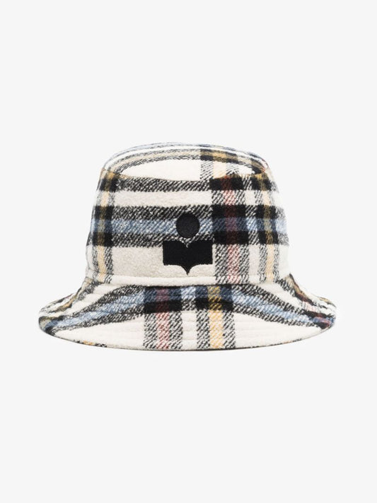 Blue Haley Checked Bucket Hat