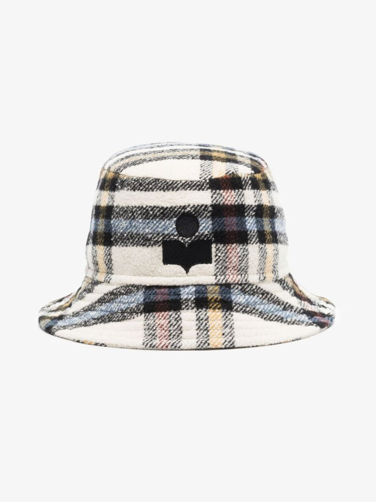 Blue Haley Checked Bucket Hat