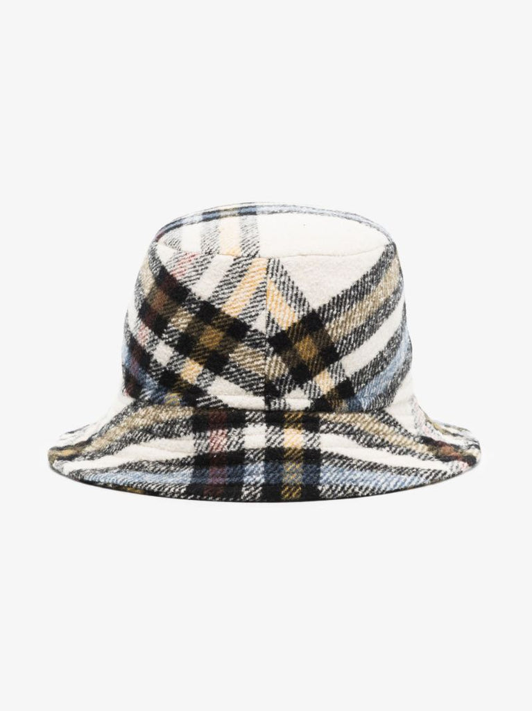 Blue Haley Checked Bucket Hat