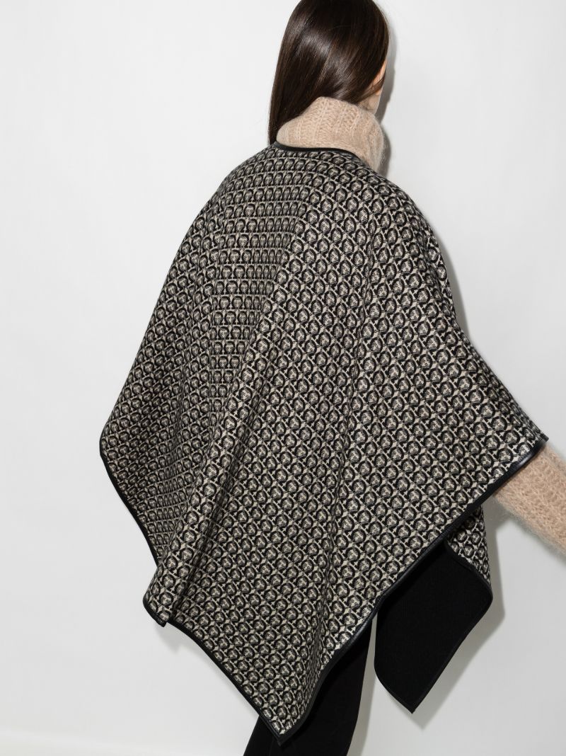 Gancini Wool Cape