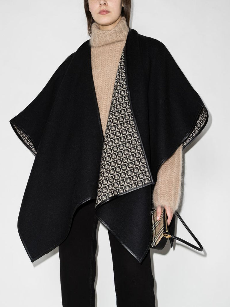 Gancini Wool Cape