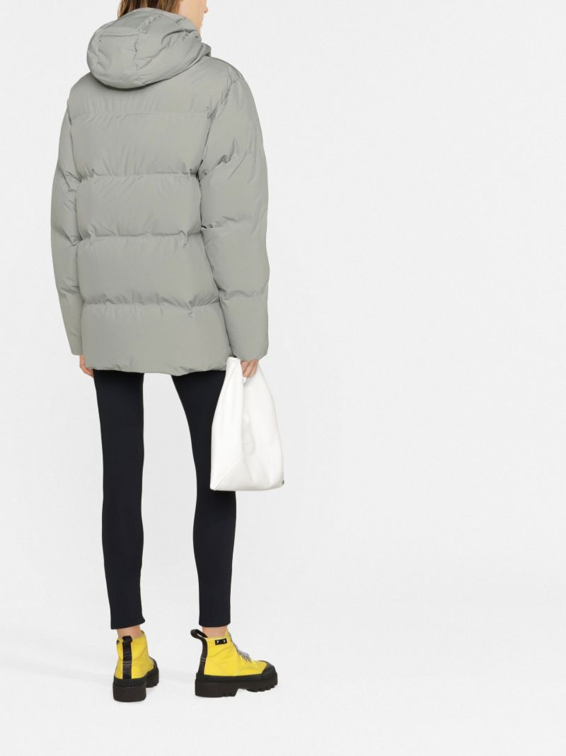 Grey Besseggen Hooded Quilted Jacket