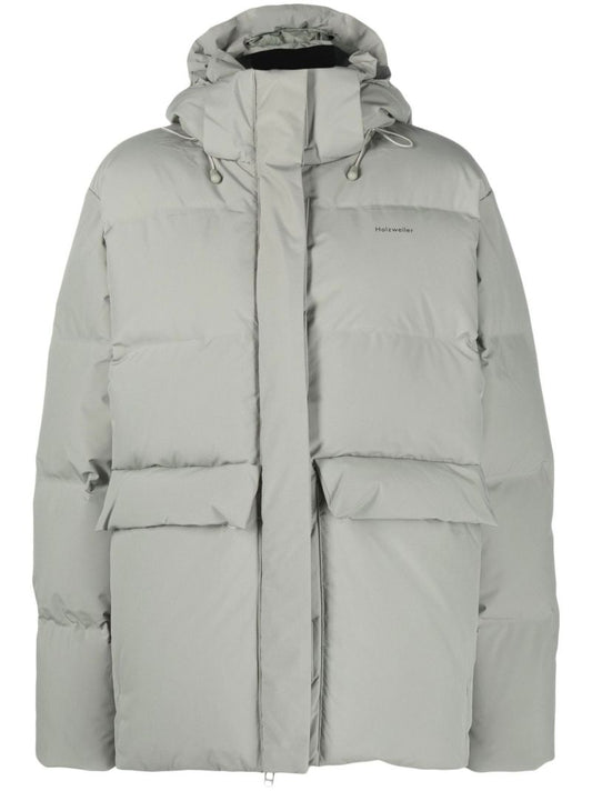 Grey Besseggen Hooded Quilted Jacket