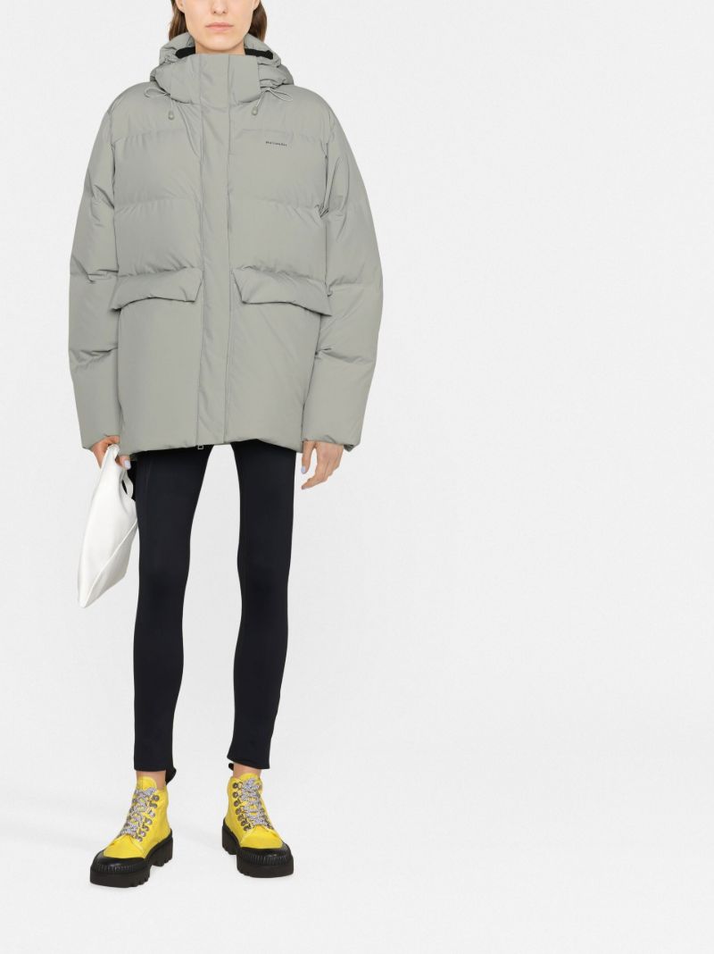 Grey Besseggen Hooded Quilted Jacket