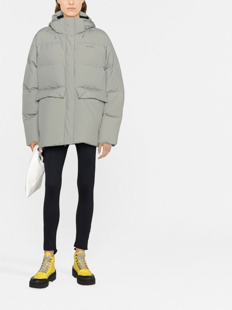 Grey Besseggen Hooded Quilted Jacket