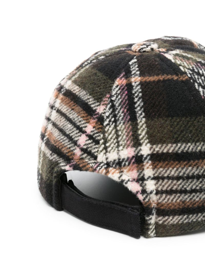 Black Tyron Logo Checked Baseball Cap