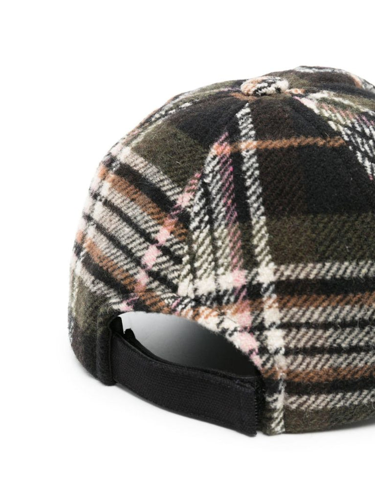 Black Tyron Logo Checked Baseball Cap