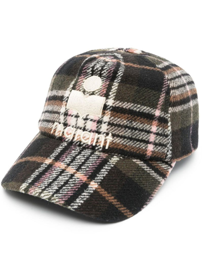 Black Tyron Logo Checked Baseball Cap