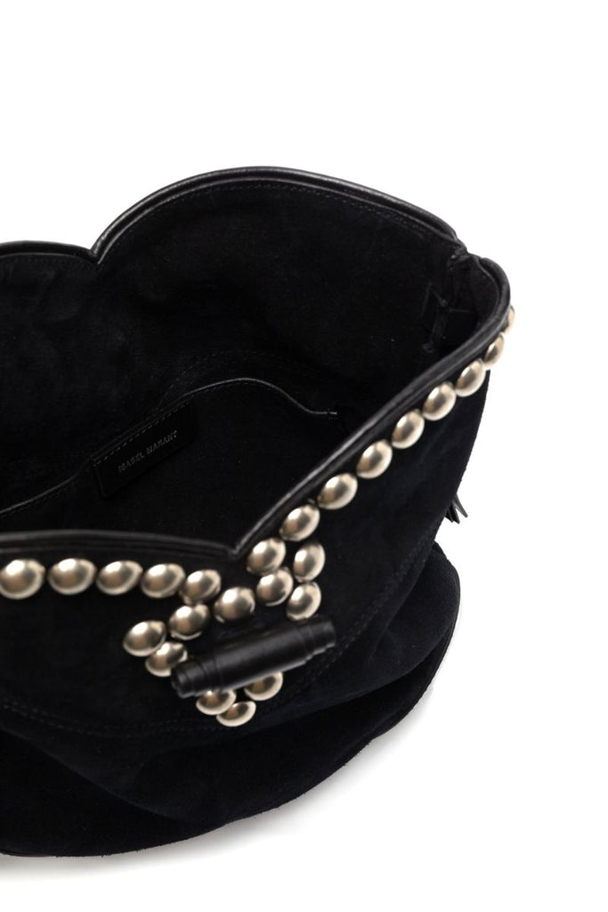 Black Tyag Suede Shoulder Bag