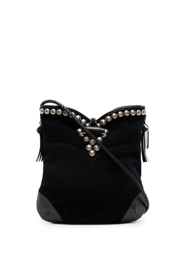 Black Tyag Suede Shoulder Bag