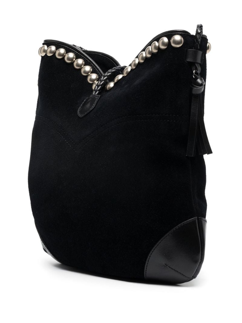 Black Tyag Suede Shoulder Bag